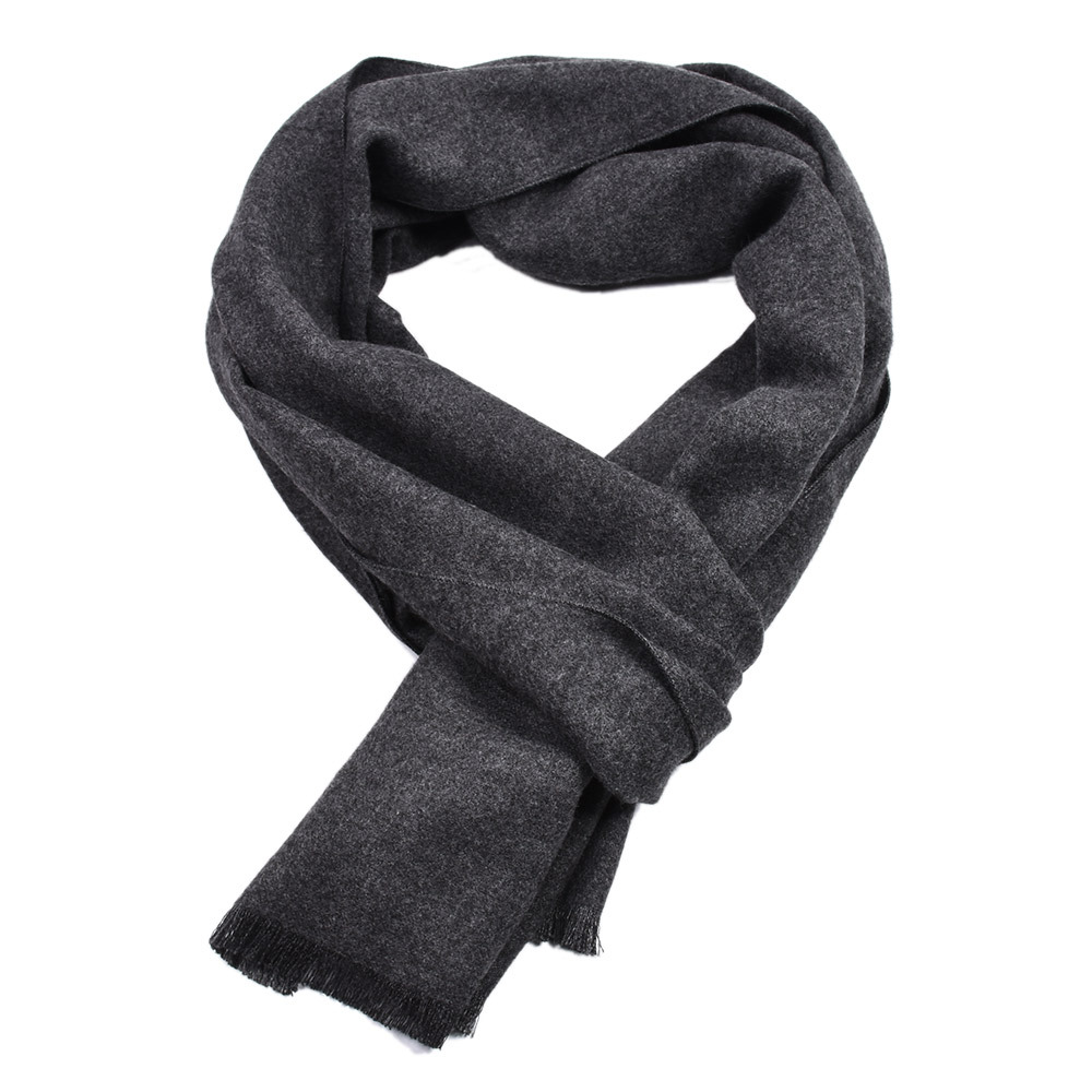 Muffler Men Wool - Écharpe en cachemire de couleur unie
