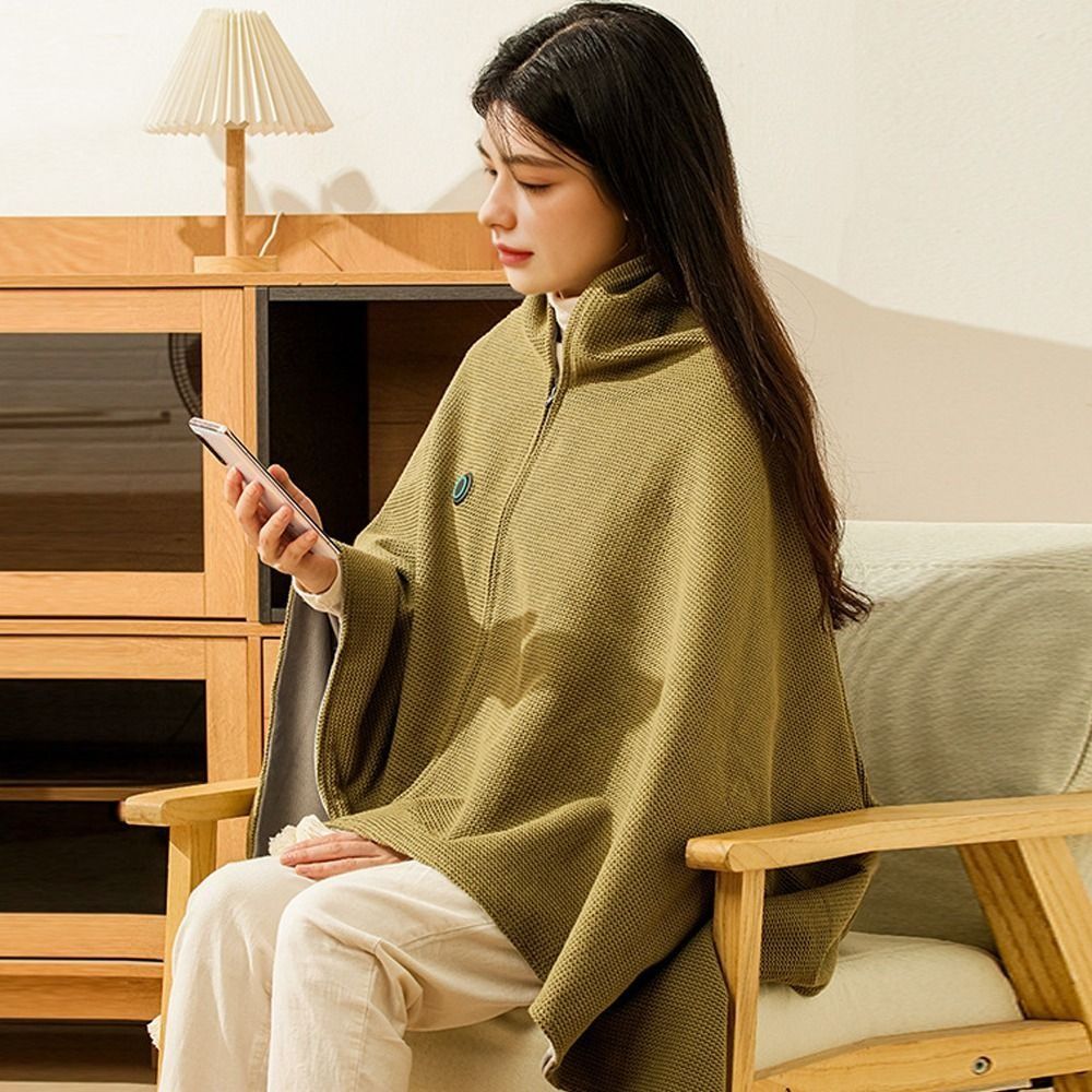 Woven Scarf Blanket - Couverture chauffante électrique USB portable tendance,