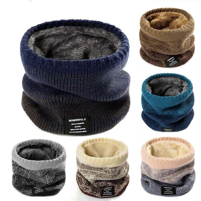 Handkerchief Cotton Men - Écharpe d'hiver pour hommes, anneau polaire,