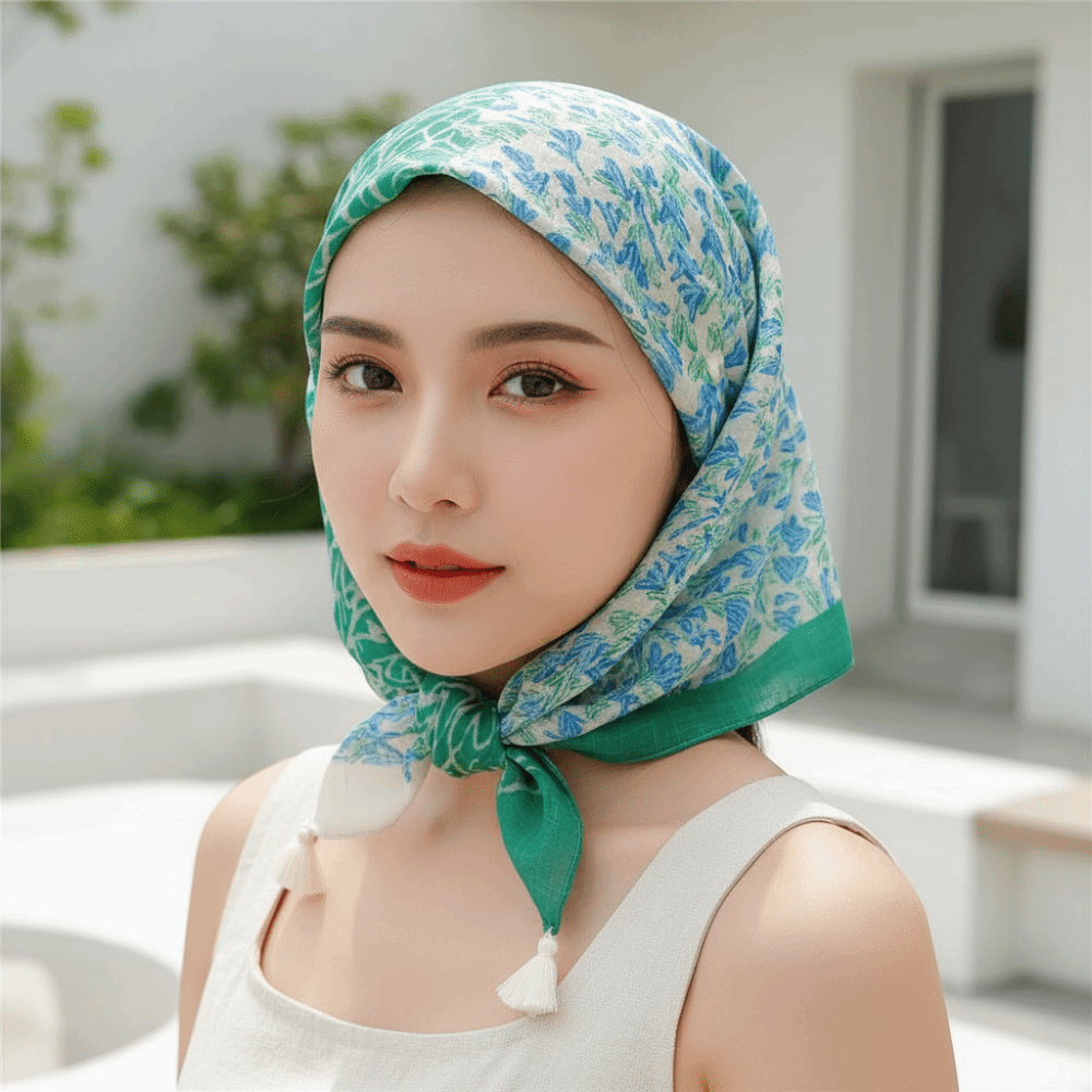 Bandana Cotton - Foulard carré en coton et lin