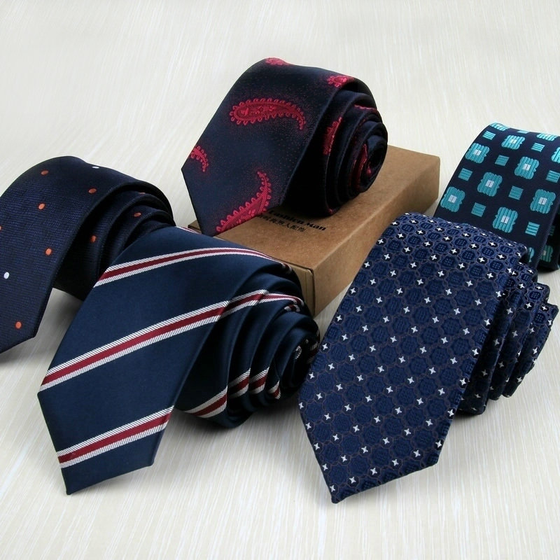 Skinny Tie Men - Cravates en soie classique pour hommes,