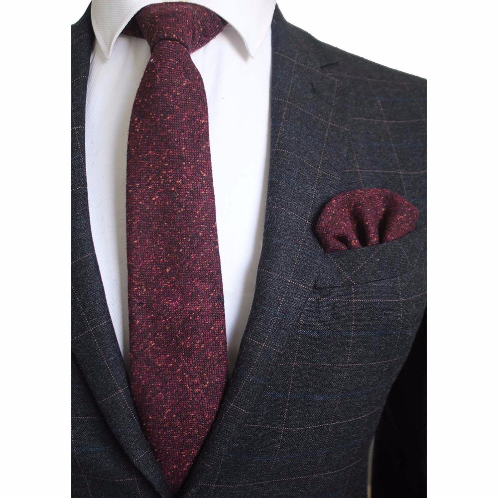 Handkerchief Cotton Men - Ricnais 8 cm laine cravate solide