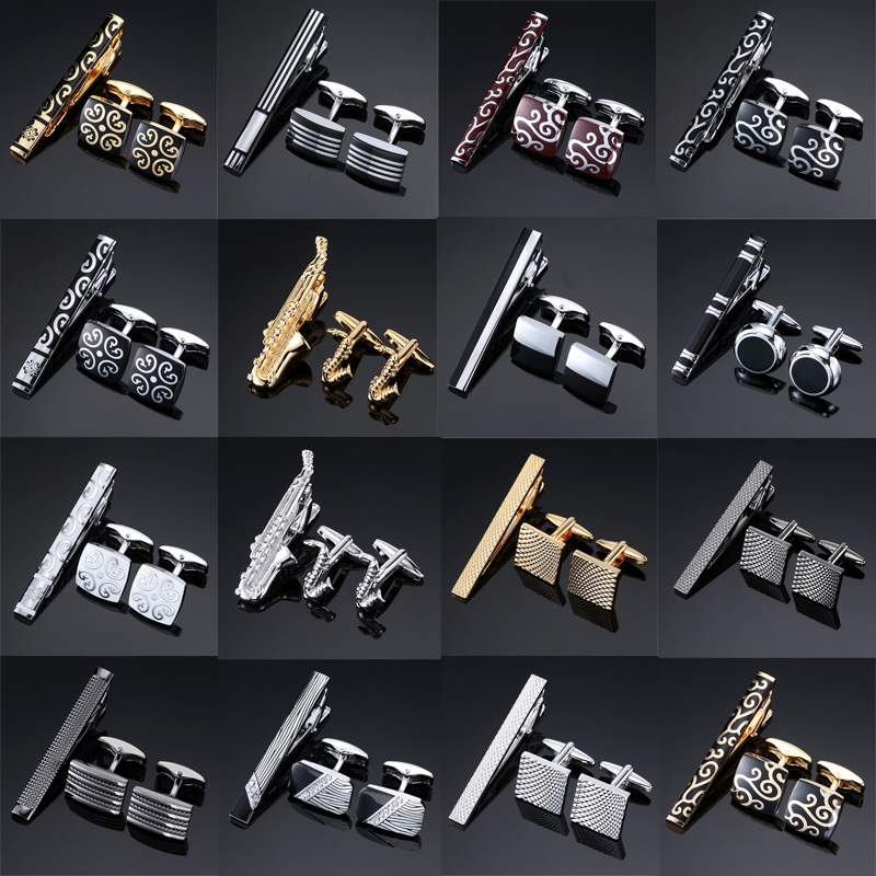 Tie Bar Set Gift - Boutons de manchette de haute qualité,