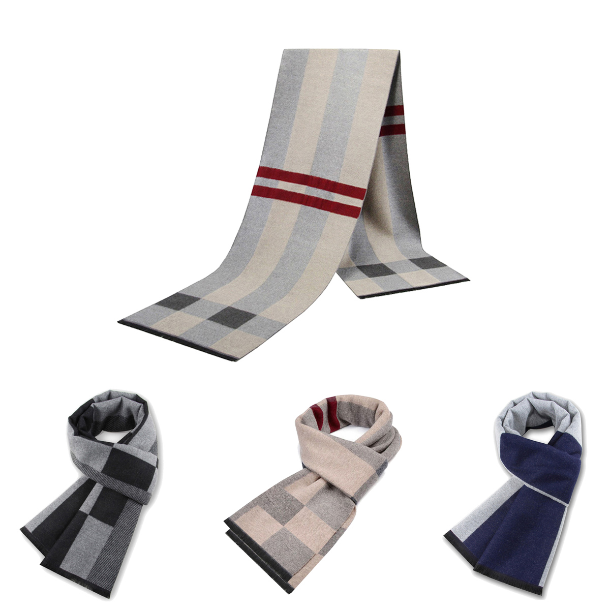 Muffler Men Wool - Hommes écharpe pour homme hiver copie