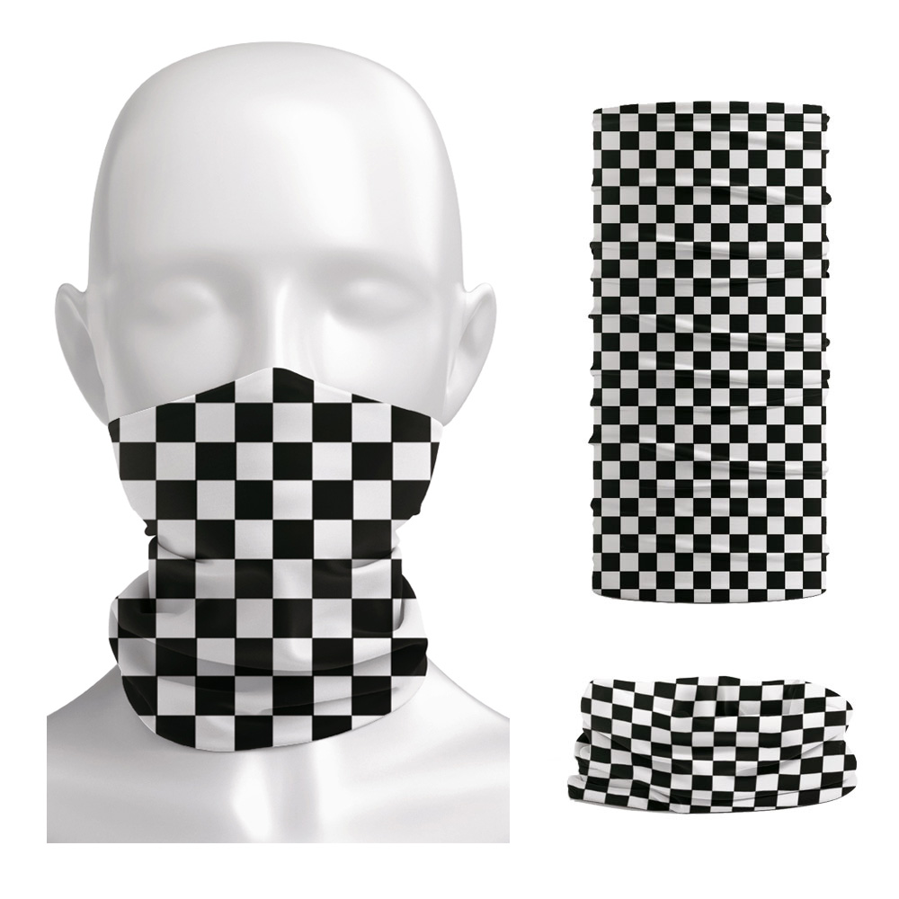 Neck Warmer Tube - Checkered Ska imprimé bandeau cou plus
