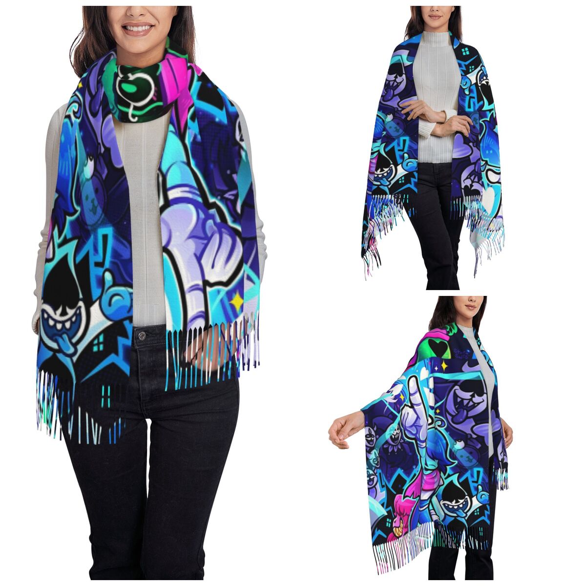 Deltarunes châle enveloppes fe - Pashmina Wrap Large avis et prix