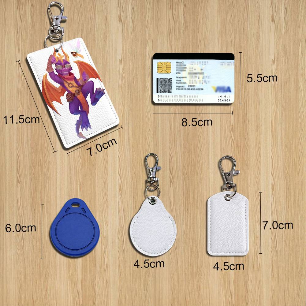 Porte-clés en cuir Spyro le Dr - Lanyard Badge Holder avis et prix