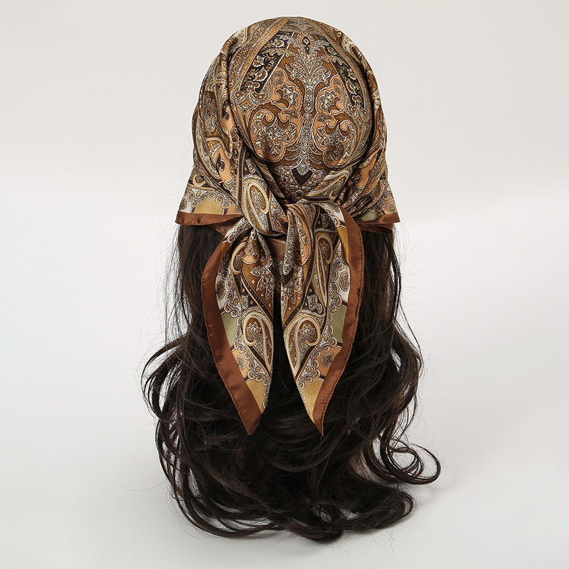 Foulard carré imprimé de style - Head Wrap Turban avis et prix