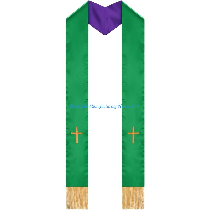 Écharpe pasteur réversible E56 - Stole Wedding Shawl avis et prix
