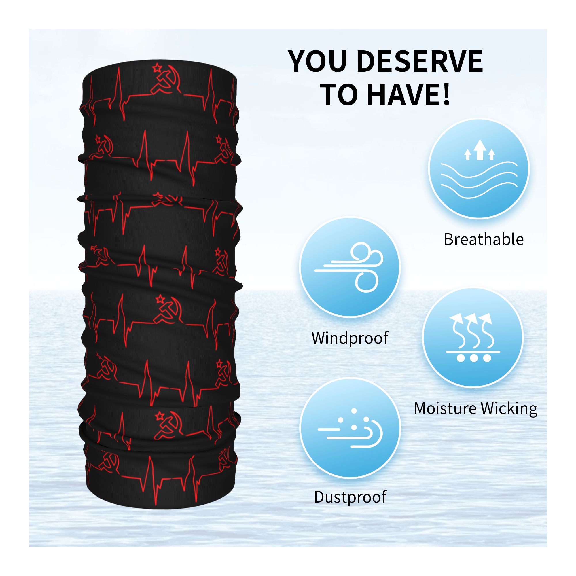 Personnalisé battement de coeu - Neck Warmer Tube avis et prix