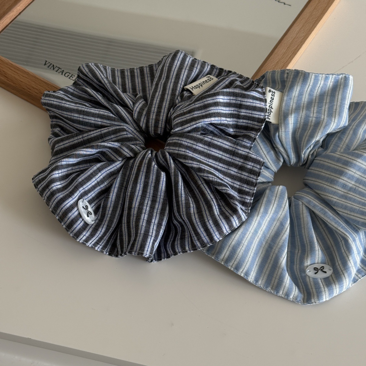 Bandes de cheveux en soie de c - Silk Tie Striped avis et prix