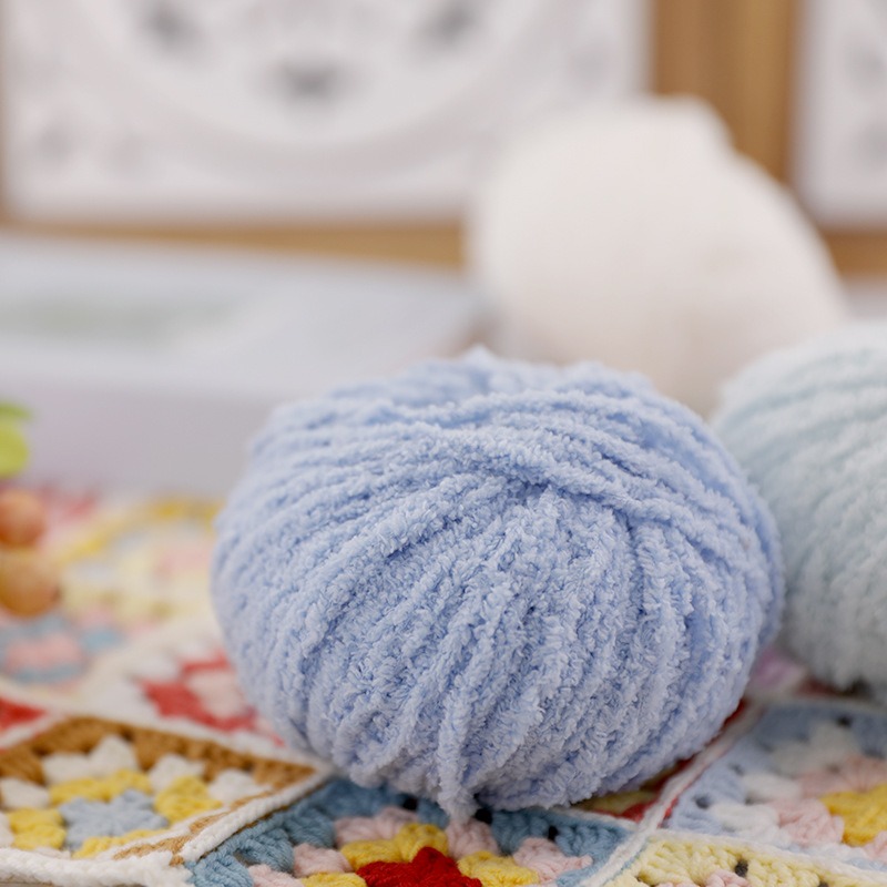 Fil en peluche courte 50g 70m, - Woven Scarf Blanket avis et prix