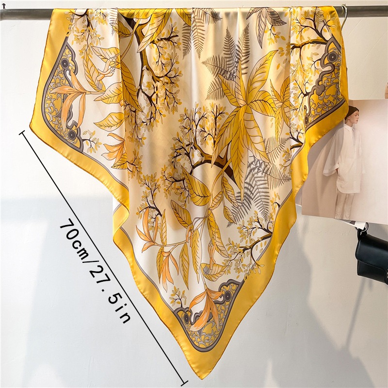 Foulard en soie jaune pour fem - Face Scarf Mask avis et prix