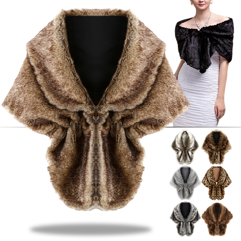 Cape de mariée en fausse fourr - Stole Wedding Shawl avis et prix