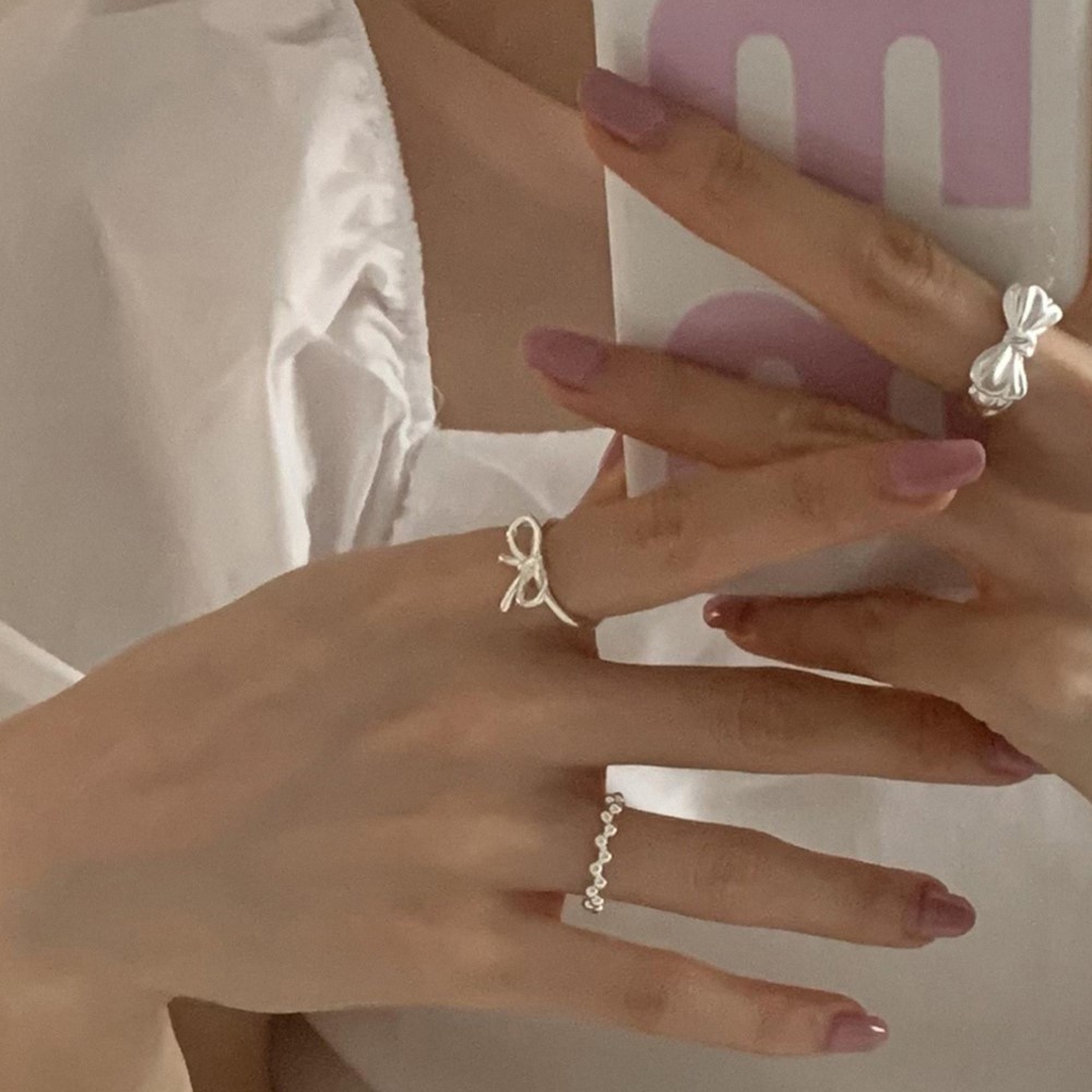 Bague ouverte en argent sterli - Tie Clip Silver avis et prix