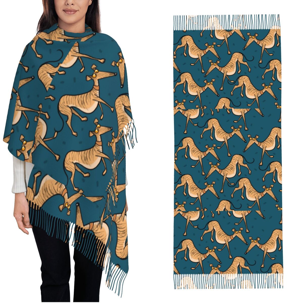 Lévrier Whippet Lurcher chien  - Pashmina Wrap Large avis et prix