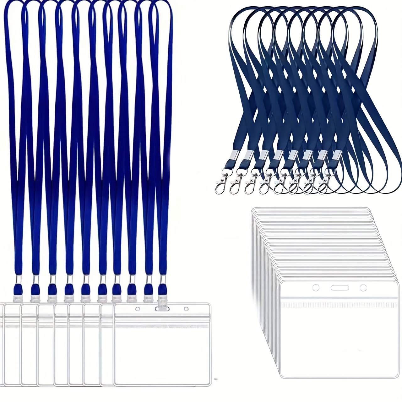 10 ensembles de porte-cartes d - Lanyard Badge Holder avis et prix