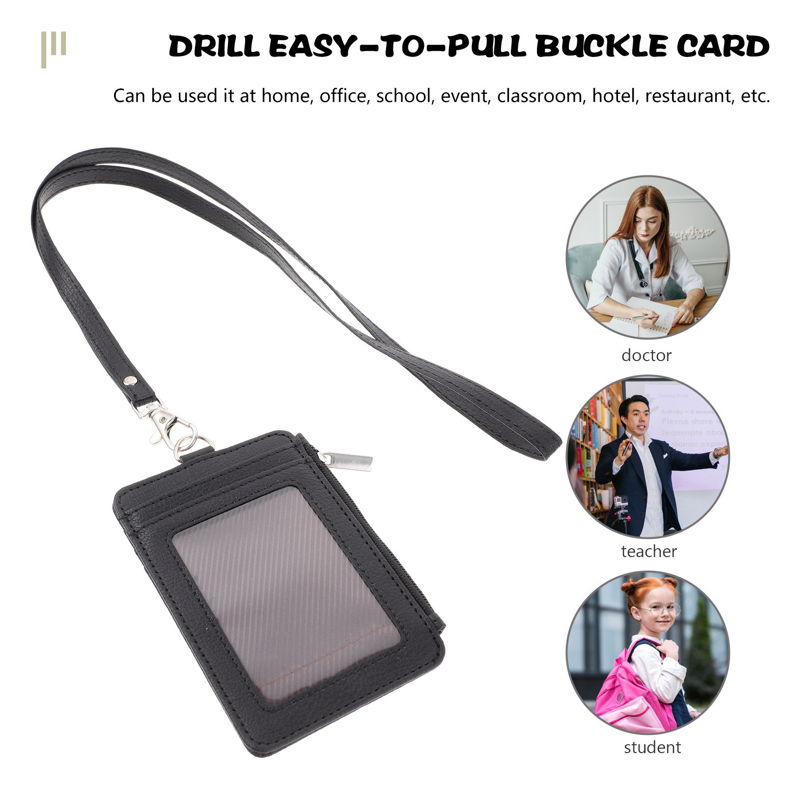 Porte-carte d'identité, étui p - Lanyard Badge Holder avis et prix