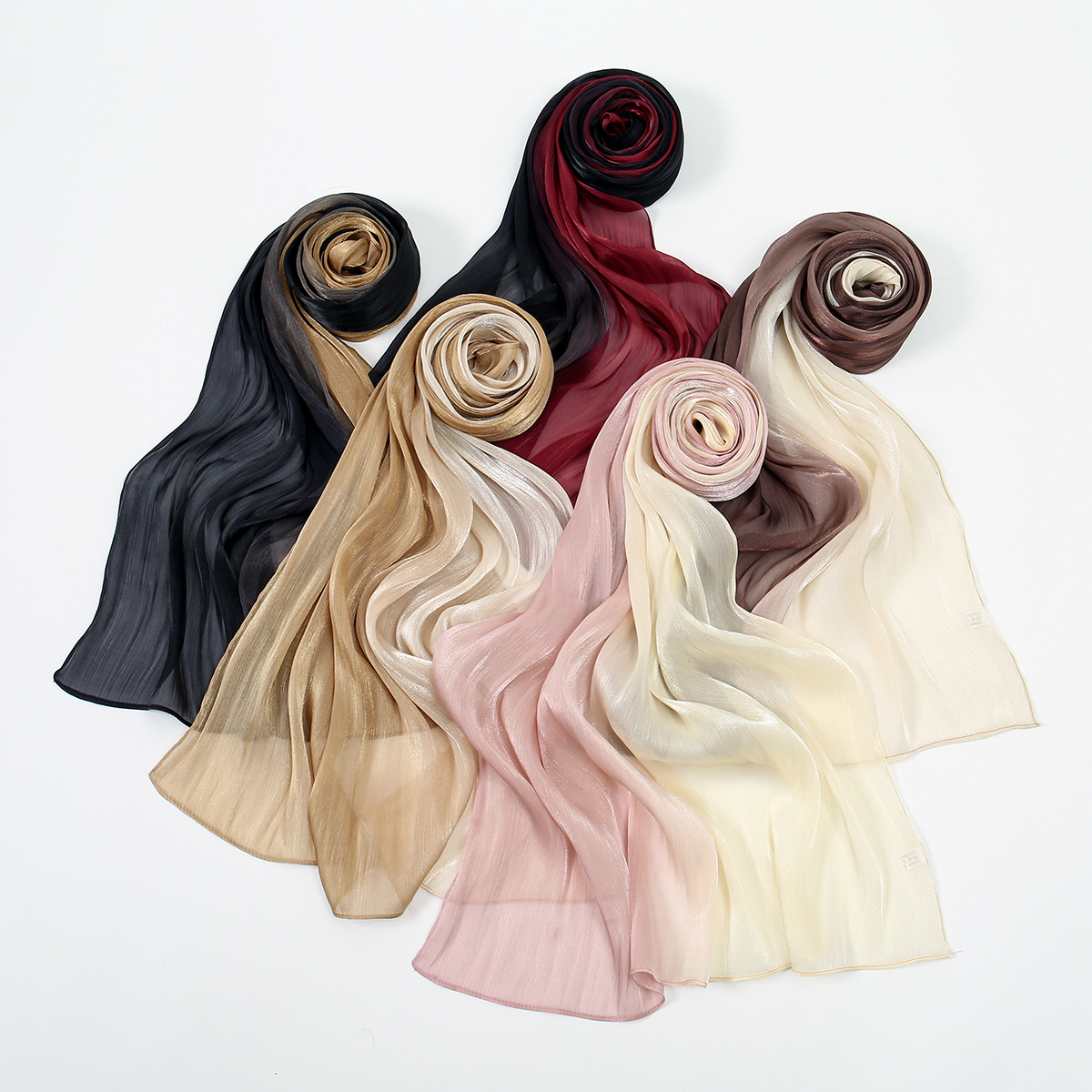Foulard Hijab en soie scintill - Head Wrap Turban avis et prix