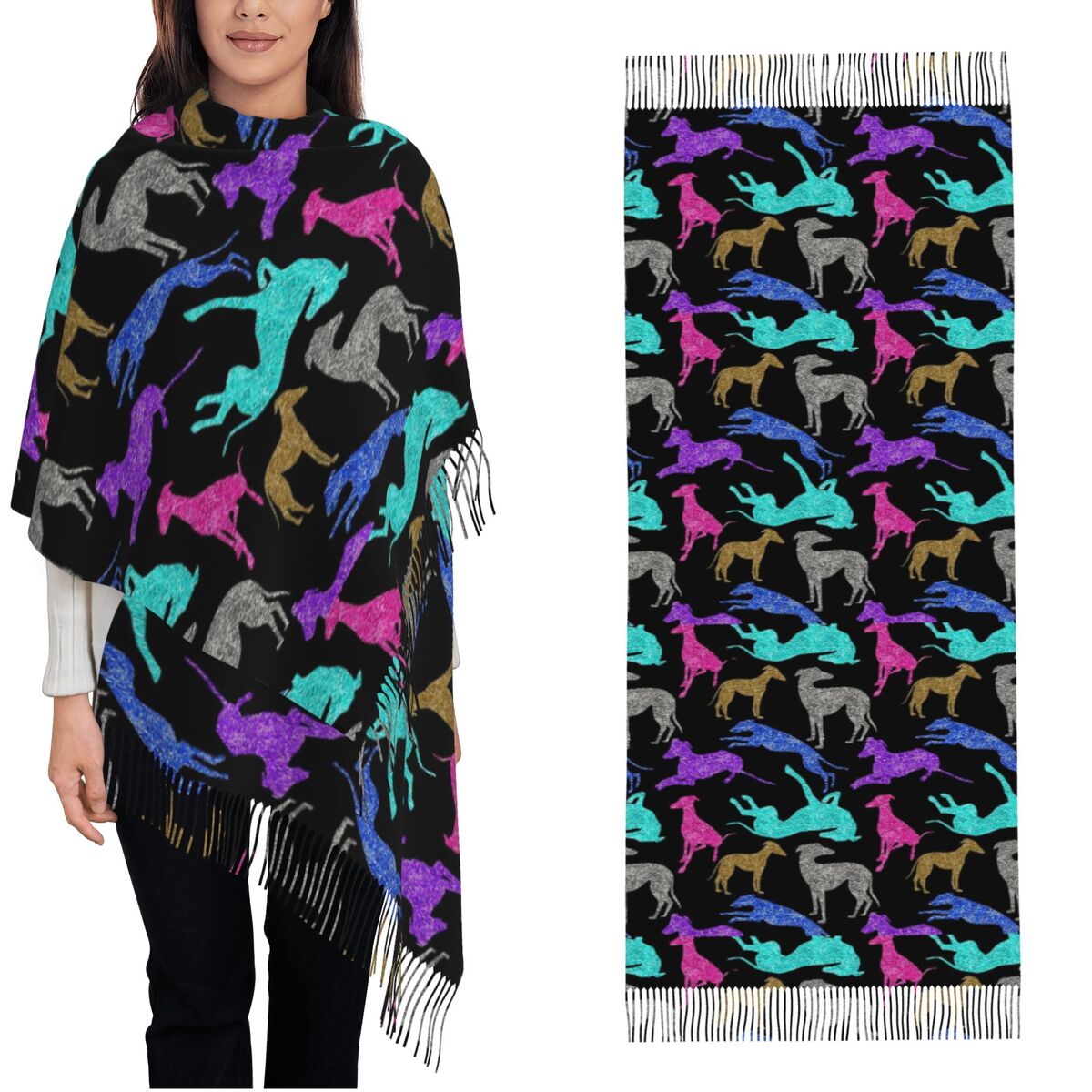 Greyt Greyhound Combo Écharpe  - Pashmina Wrap Large avis et prix