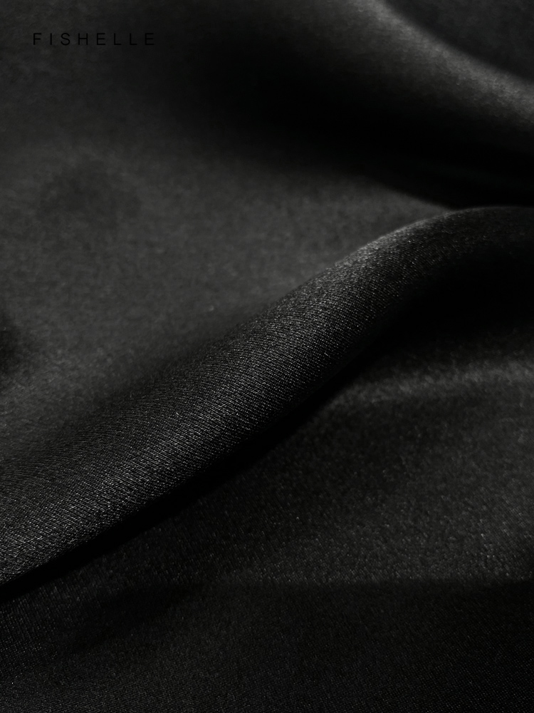 Couleur unie noir pure soie éc - Scarf Silk Square avis et prix