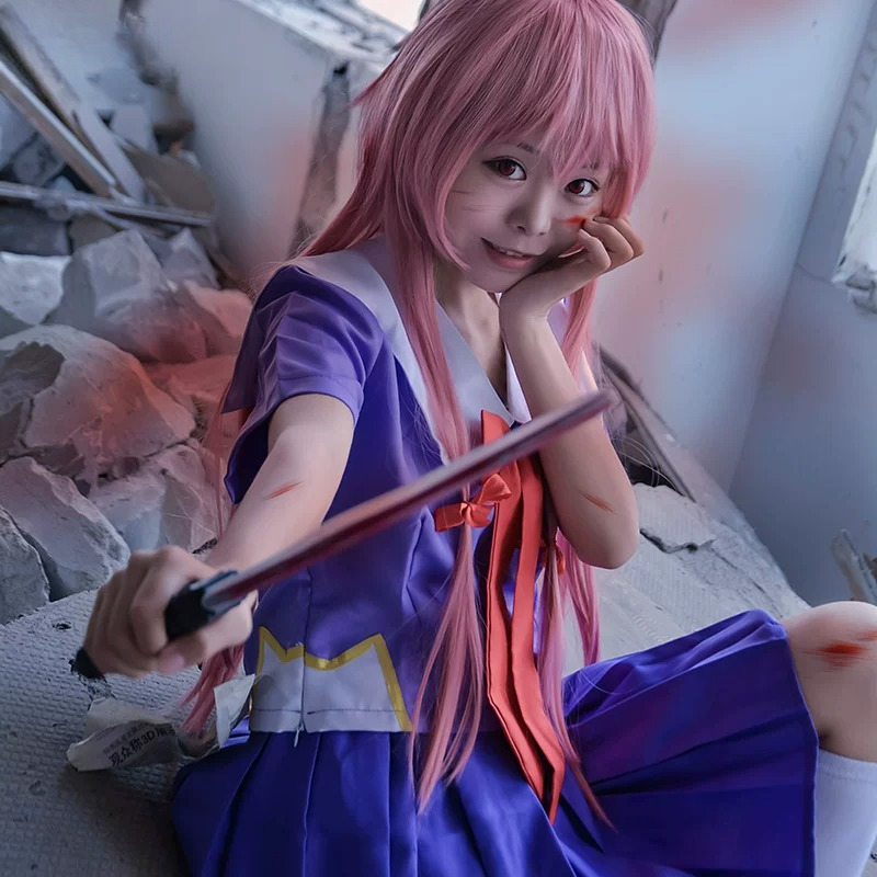 Costume de cosplay Yuno Gasai  - Bow Tie Pre Tied avis et prix