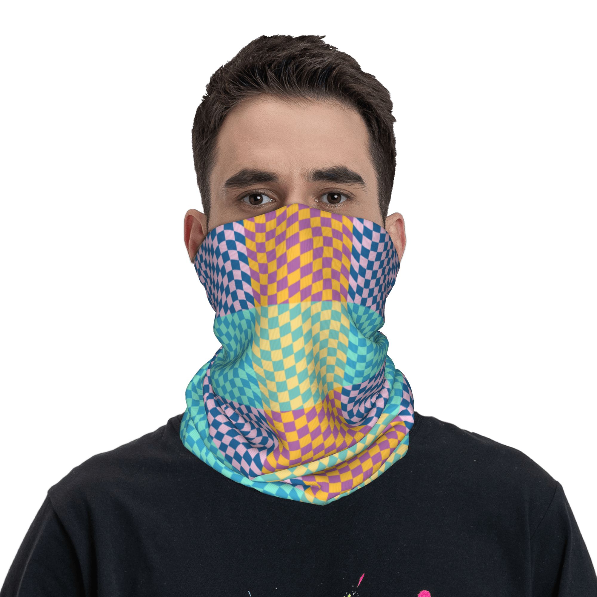 Cache-cou Bandana à carreaux c - Neck Warmer Tube avis et prix