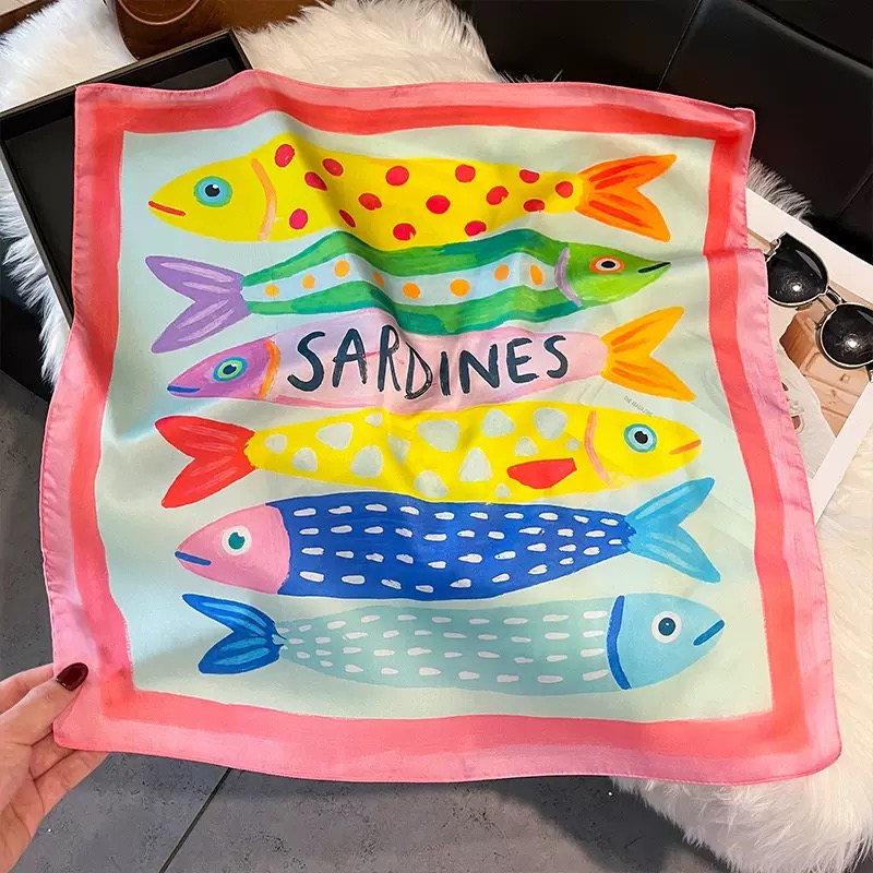 Foulards carrés en soie à moti - Scarf Silk Square avis et prix